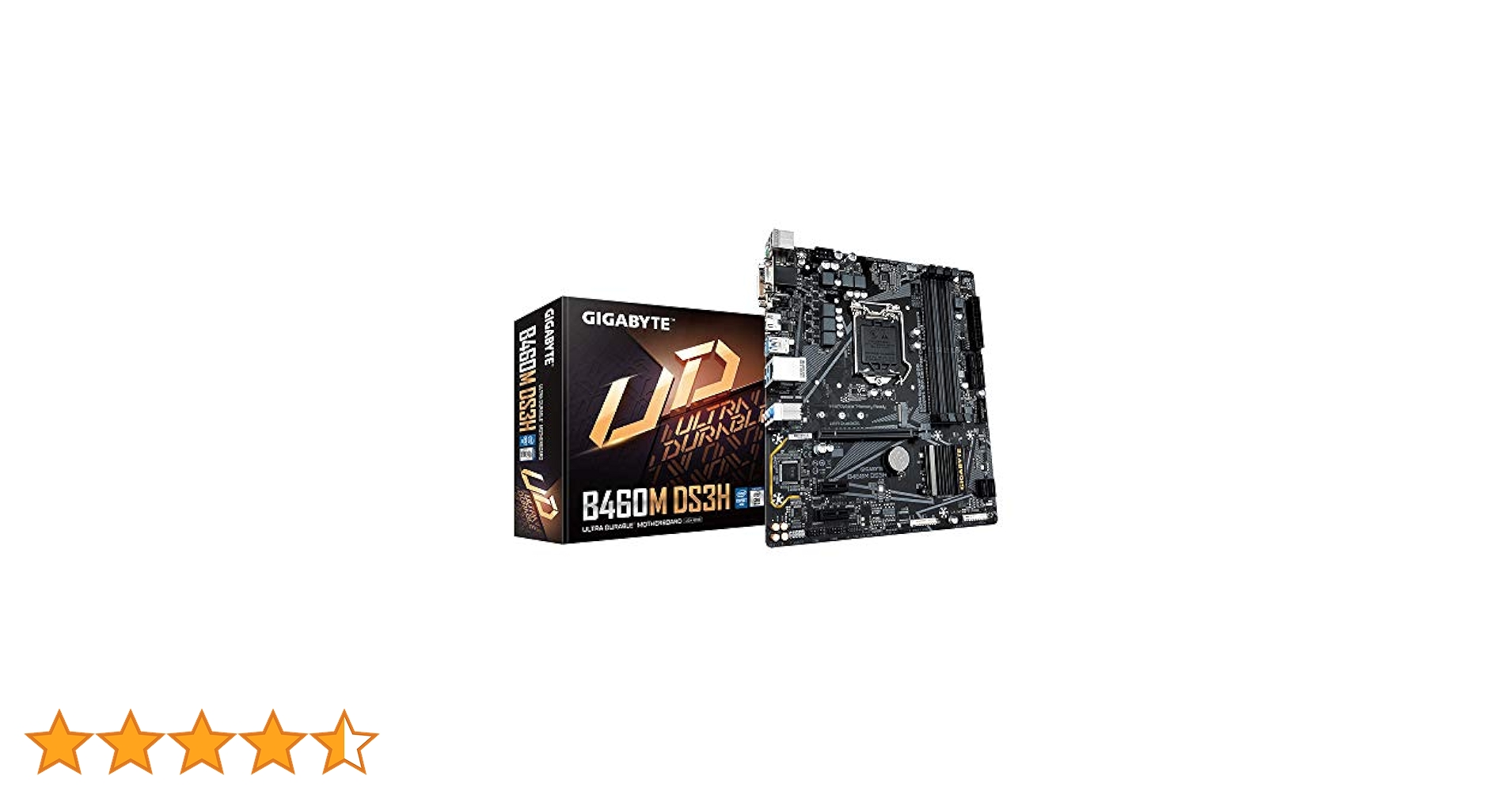 CPU 10400F / DDR4-16GB / B460M DS3H Gigabyte B460M DS3H (LGA1200/Intel/B460/Micro ATX/M.2/SATA